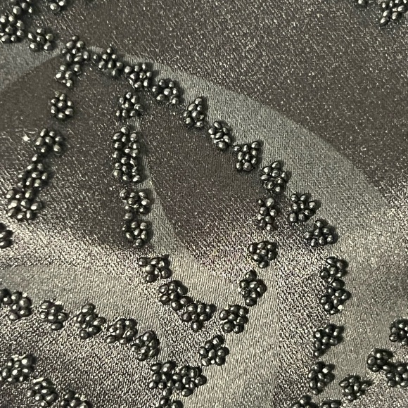 ABS Allen Schwartz Womens Black Cocktail Dress 12 Strapless  A-Line Prom Preppy - Picture 9 of 16